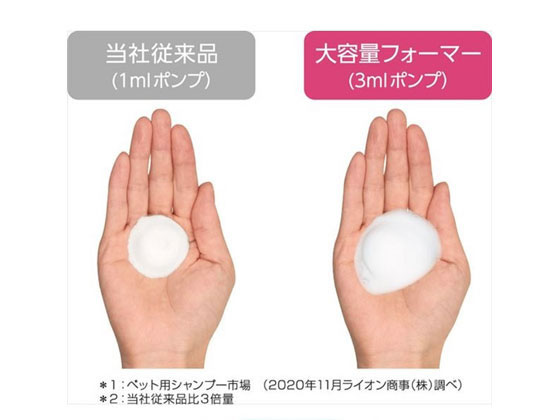Lion ペットキレイ 香りの泡リンスインシャンプー 犬猫用 つめかえ Pybkfkが478円 ココデカウ