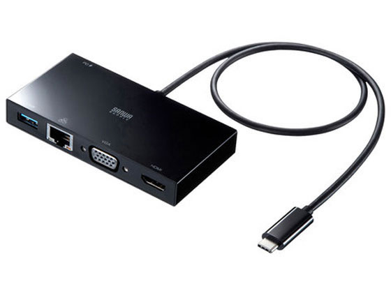 サンワサプライ USB Type-Cモバイルドッキングステーション USB-3TCH30BK サンワサプライ USB Type-Cモバイルドッキングステーション USB-3TCH30BK
