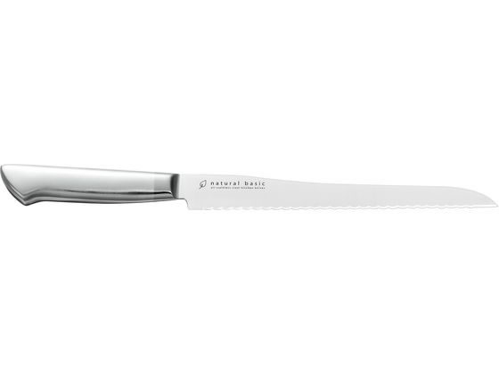 ヒロショウ ナチュラルベーシック オールステンレスキッチンナイフ パンスライサー 210mm