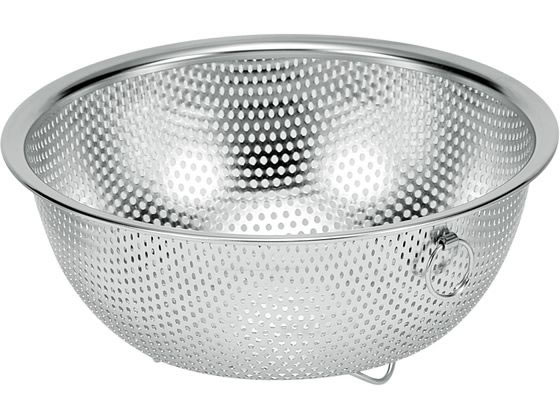 ヒロショウ chef's bowlステンレス足付パンチングボウル リング付 18cm