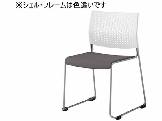 オカムラ ケッテ チェア 座パッド ブラックフレーム ブラックシェル グレー オカムラ ケッテ チェア 座パッド ブラックフレーム ブラックシェル グレー
