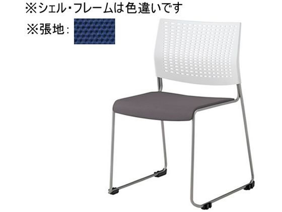 オカムラ ケッテ チェア 座パッド ブラックフレーム ブラックシェル ブルー オカムラ ケッテ チェア 座パッド ブラックフレーム ブラックシェル ブルー