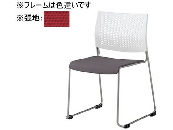 オカムラ ケッテ チェア 座パッド ホワイトフレーム ホワイトシェル レッド オカムラ ケッテ チェア 座パッド ホワイトフレーム ホワイトシェル レッド