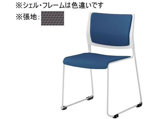 オカムラ ケッテ チェア 背座パッド ブラックフレーム ブラックシェル グレー オカムラ ケッテ チェア 背座パッド ブラックフレーム ブラックシェル グレー