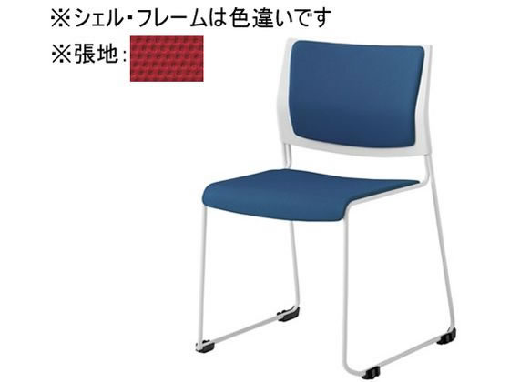 オカムラ ケッテ チェア 背座パッド ブラックフレーム ブラックシェル レッド オカムラ ケッテ チェア 背座パッド ブラックフレーム ブラックシェル レッド