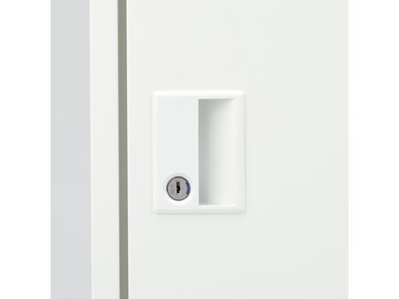 オカムラ VILLAGE 2人用ロッカー シリンダー錠 ホワイト 8VL12C