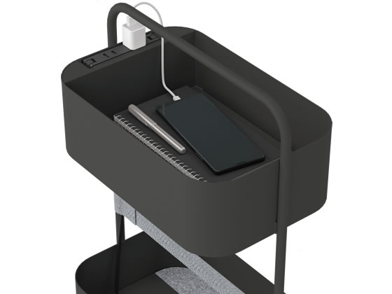 オカムラ ヴィヴァン ポット専用コンセントユニット 電源2口 ブラック オカムラ ヴィヴァン ポット専用コンセントユニット 電源2口 ブラック