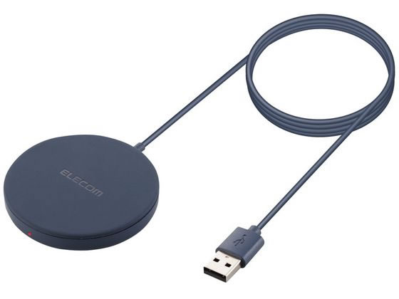 エレコム ワイヤレス充電器 5W マグネット内蔵 卓上 ネイビー W-MA01NV エレコム ワイヤレス充電器 5W マグネット内蔵 卓上 ネイビー W-MA01NV
