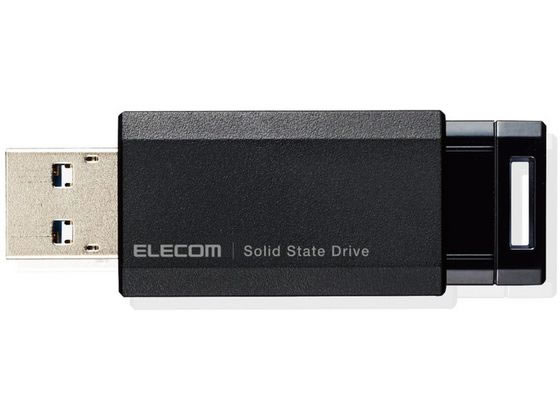 エレコム SSD 外付け 1TB ノック式 ブラック ESD-EPK1000GBK
