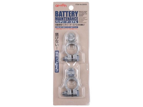 エーモン バッテリーターミナル 六角ボルトタイプ Dサイズ 8856