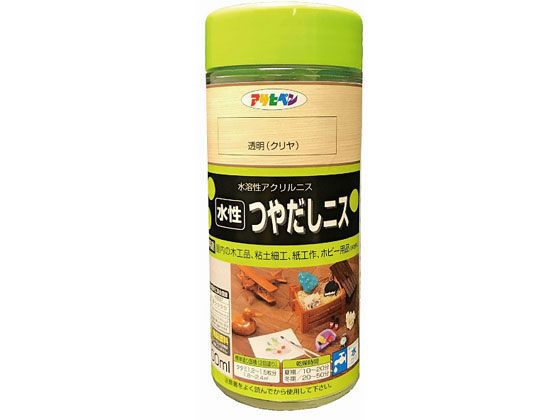アサヒペン 水性つやだしニス 透明 クリヤ 300ml