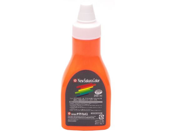 サクラクレパス ニューサクラカラー 200ml 蛍光オレンジ ETPW200P#305