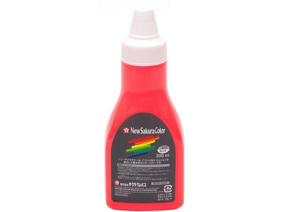 サクラクレパス ニューサクラカラー 200ml 蛍光レッド ETPW200P#319 サクラクレパス ニューサクラカラー 200ml 蛍光レッド ETPW200P#319