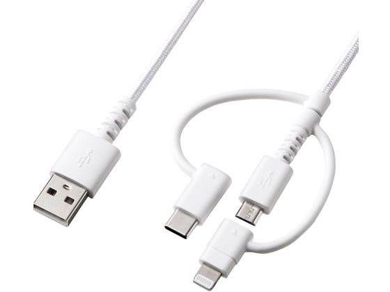 サンワサプライ ライトニングTypeCmicroUSB3in1ケーブル KB-IPLTCM10 サンワサプライ ライトニングTypeCmicroUSB3in1ケーブル KB-IPLTCM10