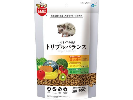マルカン ハリネズミの主食 トリプルバランス 400g マルカン ハリネズミの主食 トリプルバランス 400g