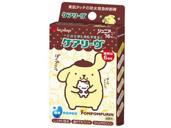 ニチバン ケアリーヴ キャラクター ポムポムプリン ジュニアサイズ 16枚入 ニチバン ケアリーヴ キャラクター ポムポムプリン ジュニアサイズ 16枚入