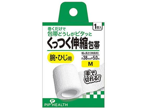 ピップ くっつく伸縮包帯 Mサイズ 1個