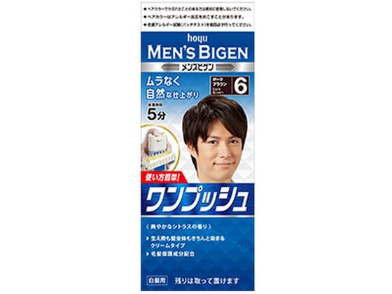 ホーユー メンズビゲン ワンプッシュ 6 ダークブラウン