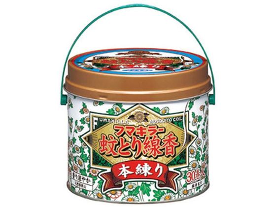 フマキラー 蚊とり線香 本練り 缶入 30巻