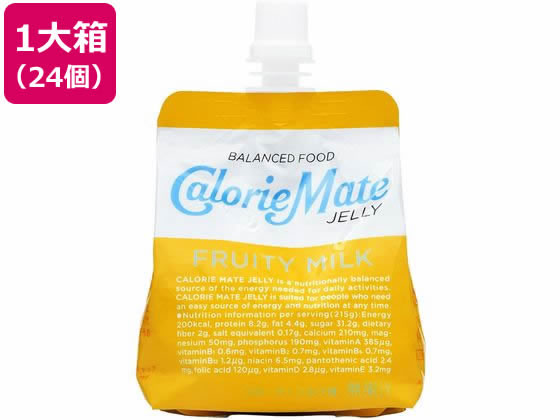 大塚製薬 カロリーメイトゼリー フルーティミルク味 215g×24個 大塚製薬 カロリーメイトゼリー フルーティミルク味 215g×24個
