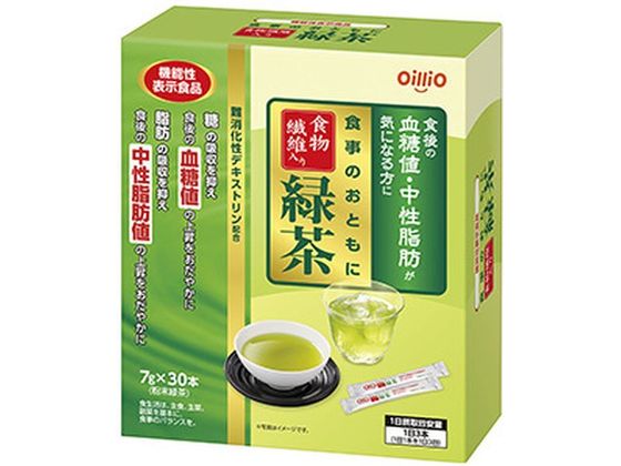 日清オイリオ 食事のおともに 食物繊維入り緑茶 7g×30本 日清オイリオ 食事のおともに 食物繊維入り緑茶 7g×30本