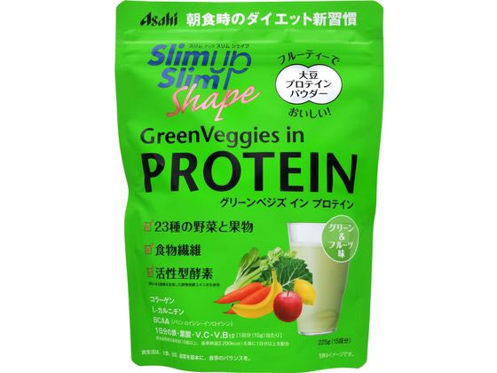 アサヒグループ食品 スリムUPスリムシェイプ グリーンべジズインプロテイン アサヒグループ食品 スリムUPスリムシェイプ グリーンべジズインプロテイン