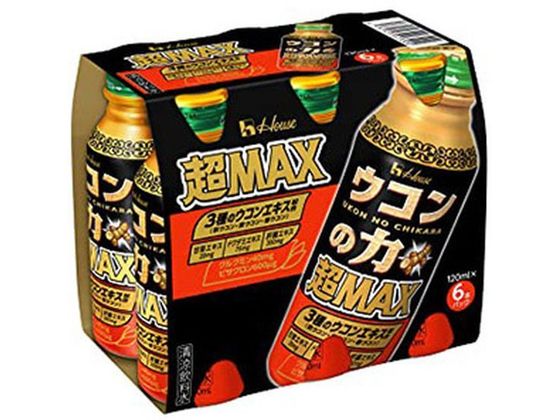 ハウスウェルネスフーズ ウコンの力 超MAX 120mL×6本 ハウスウェルネスフーズ ウコンの力 超MAX 120mL×6本