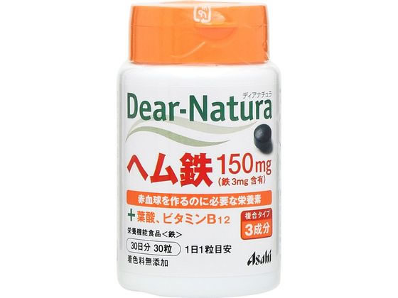 アサヒグループ食品 ディアナチュラ ヘム鉄 30粒 アサヒグループ食品 ディアナチュラ ヘム鉄 30粒