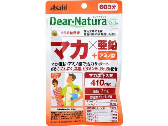 アサヒグループ食品 ディアナチュラスタイル マカ×亜鉛 60日分 120粒 アサヒグループ食品 ディアナチュラスタイル マカ×亜鉛 60日分 120粒