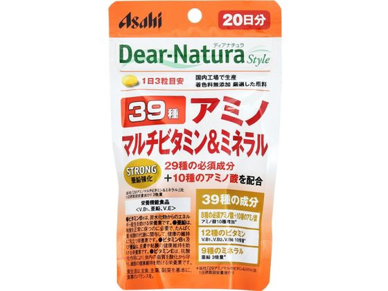 アサヒグループ食品 ディアナチュラスタイル ストロング39アミノMV & M 60粒 アサヒグループ食品 ディアナチュラスタイル ストロング39アミノMV & M 60粒