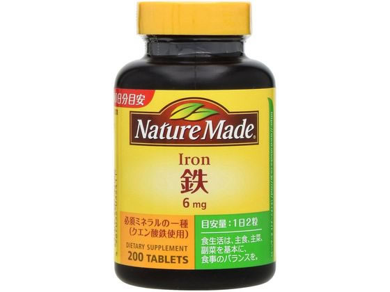 大塚製薬 ネイチャーメイド 鉄 アイアン 200粒 大塚製薬 ネイチャーメイド 鉄 アイアン 200粒