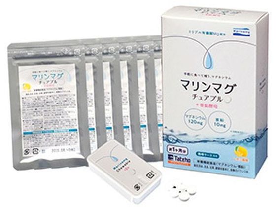 タテホ化学工業 マリンマグ チュアブル+亜鉛酵母 30粒×6袋 タテホ化学工業 マリンマグ チュアブル+亜鉛酵母 30粒×6袋