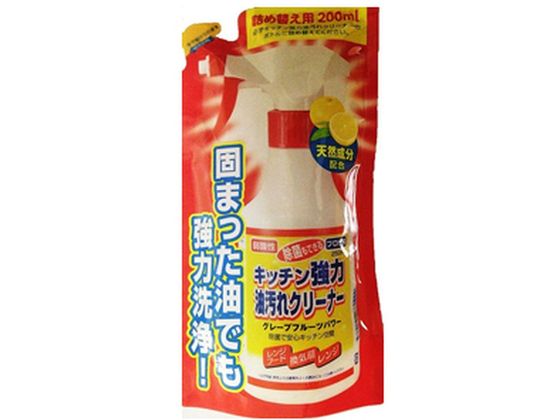 エコ・ファクトリー エコファクトリー キッチン強力油汚れクリーナー 詰替 200mL