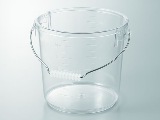 エンテック (透明) ポリカバケツ10L 本体 PO-24A
