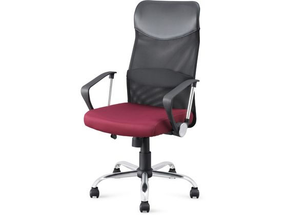 アイリスオーヤマ メッシュバックチェア ハイバック ボルドー OFC-MBH-BO アイリスオーヤマ メッシュバックチェア ハイバック ボルドー OFC-MBH-BO