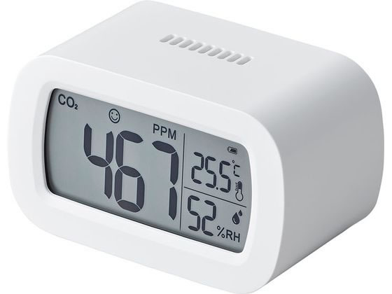 キングジム 卓上CO2モニター 二酸化炭素測定器 CD10-W