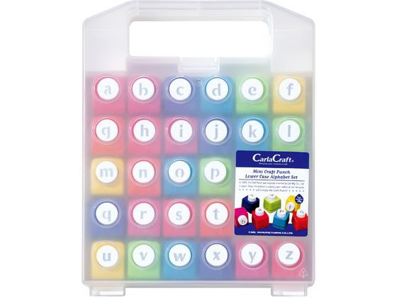 カール事務器 ミニクラフトパンチセット アルファベット小文字 CN12-B