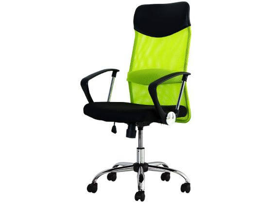 Netforce S-shape メッシュチェア ハイバック 固定肘グリーン SSP-HA Netforce S-shape メッシュチェア ハイバック 固定肘グリーン SSP-HA