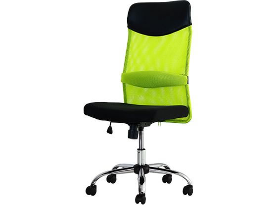 Netforce S-shape メッシュチェア ハイバック 肘なし グリーン SSP-H Netforce S-shape メッシュチェア ハイバック 肘なし グリーン SSP-H