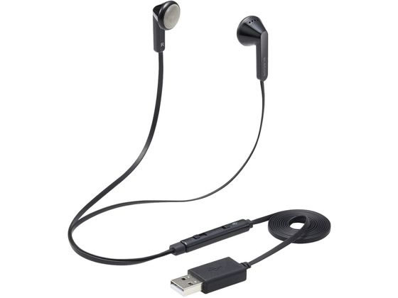 エレコム ヘッドセット カナル型 USB 両耳 HS-EP19UBK エレコム ヘッドセット カナル型 USB 両耳 HS-EP19UBK