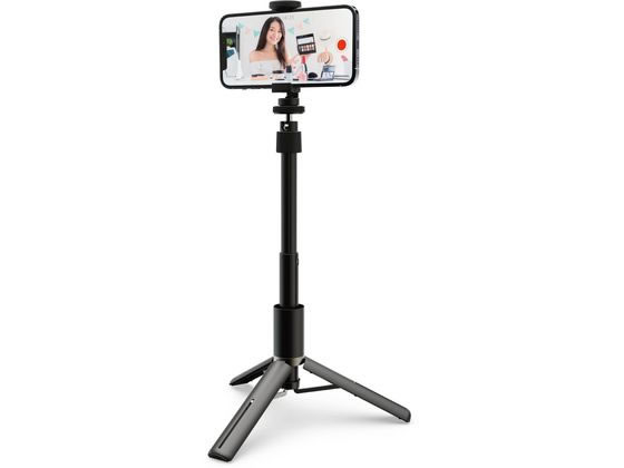 エレコム スマートフォン用三脚 高耐荷重 P-STSRS02MSBK