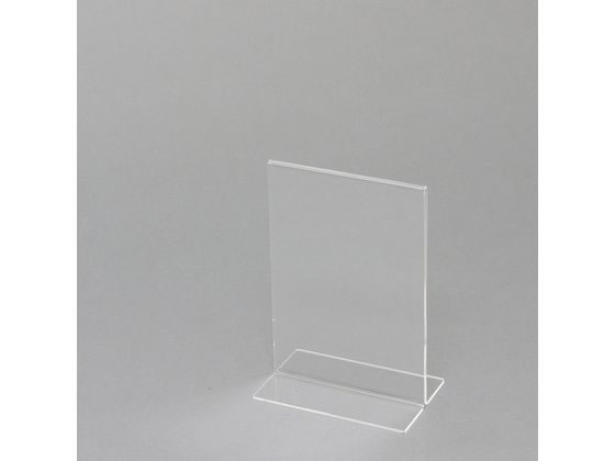 アクリルサインホルダー T字 両面縦 A6(幅107×高さ155mm)