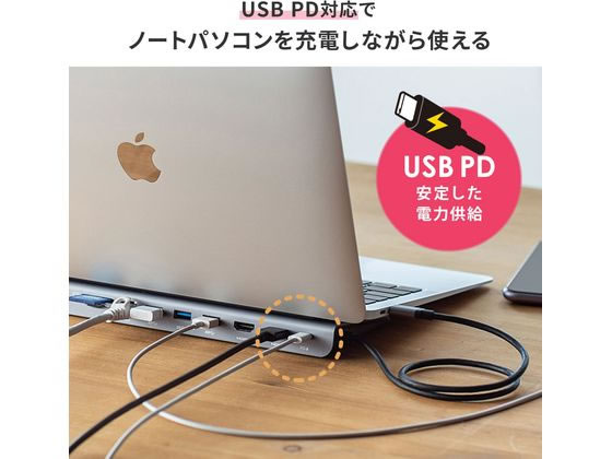 サンワサプライ USB Type-Cドッキングステーション USB-CVDK8が