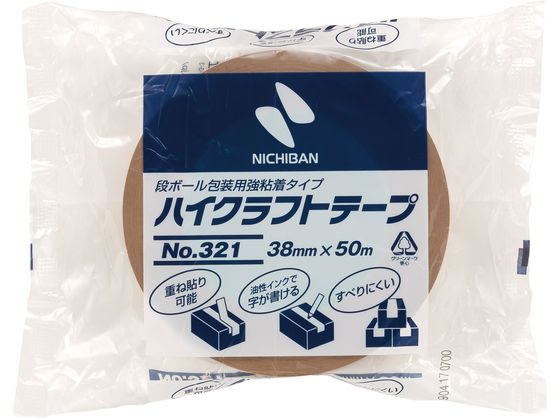 ニチバン ハイクラフトテープ No.321 38mm×50m 黄土 321-38