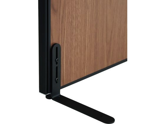 Netforce GOOLOO パーテーション 片面安定脚 フラット ブラック