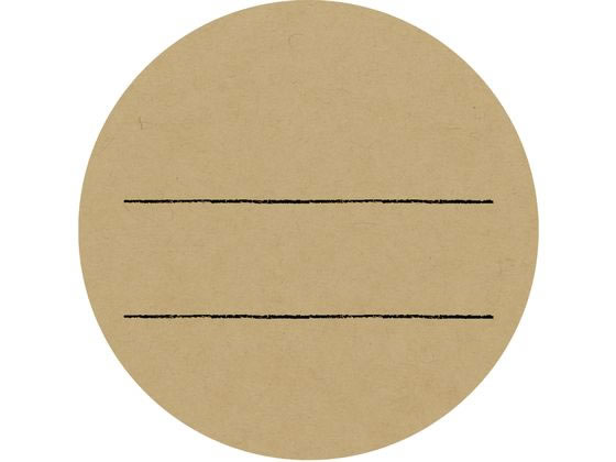 タカ印 手書きPOP用カード 丸型 クラフト 10枚 16-341