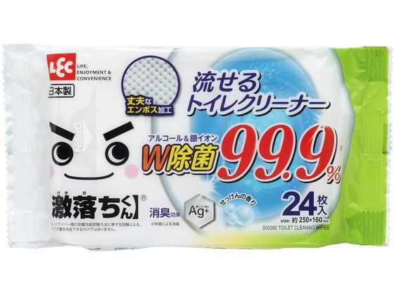 レック 激落ちくん 流せる除菌トイレクリーナー24枚 S00280 レック 激落ちくん 流せる除菌トイレクリーナー24枚 S00280