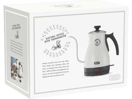 toffy 温度計付き電気ケトル kkt3aw　アッシュホワイト Amazon | 【Toffy/トフィー】 温度計付き電気ケトル K-KT3