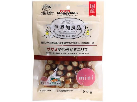 ドギーマンハヤシ 無添加良品 ササミやわらかミニリブ 90g ドギーマンハヤシ 無添加良品 ササミやわらかミニリブ 90g