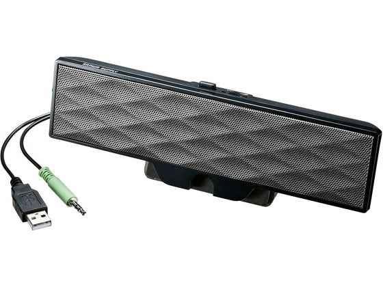 サンワサプライ USB電源サウンドバースピーカー MM-SPL11UBKN